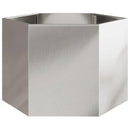 plantekrukke 69x60x45 cm sekskantet rustfrit stål