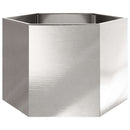 plantekrukke 69x60x45 cm sekskantet rustfrit stål