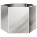 plantekrukke 69x60x45 cm sekskantet rustfrit stål