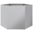 plantekasse 69x60x45 cm sekskantet galvaniseret stål