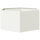 plantekasse 104x90x45 cm sekskantet stål hvid