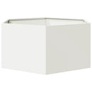 plantekasse 104x90x45 cm sekskantet stål hvid