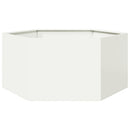 plantekasse 104x90x45 cm sekskantet stål hvid