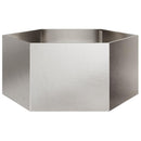 plantekrukke 104x90x45 cm sekskantet rustfrit stål