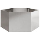 plantekrukke 104x90x45 cm sekskantet rustfrit stål