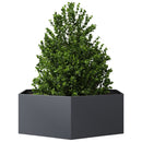 plantekasse 138x120x45 cm sekskantet stål antracitgrå