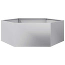 plantekasse 138x120x45 cm sekskantet galvaniseret stål