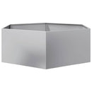 plantekasse 138x120x45 cm sekskantet galvaniseret stål
