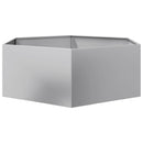 plantekasse 138x120x45 cm sekskantet galvaniseret stål