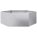 plantekasse 138x120x45 cm sekskantet galvaniseret stål
