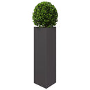 plantekrukker 2 stk. 30x26x75 cm trekantet stål sort