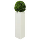 plantekrukker 2 stk. 30x26x75 cm trekantet stål hvid