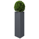 plantekrukke 30x26x75 cm trekantet stål antracitgrå