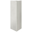 plantekrukker 2 stk. 30x26x75 cm trekantet rustfrit stål sort