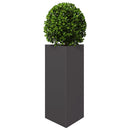 plantekrukker 2 stk. 40x34,5x75 cm trekantet stål sort