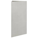 plantekasser 2 stk. 40x34,5x75 cm trekantet rustfrit stål