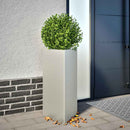 plantekasser 2 stk. 40x34,5x75 cm trekantet rustfrit stål
