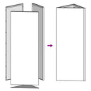 plantekasser 2stk. 40x34,5x75 cm trekantet galvaniseret stål