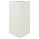 plantekasser 2 stk. 50x43x75 cm trekantet stål hvid