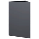 plantekrukke 50x43x75 cm trekantet stål antracitgrå