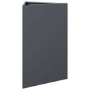 plantekasser 2 stk. 50x43x75 cm trekantet stål antracitgrå