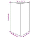plantekasse 50x43x75 cm trekantet galvaniseret stål