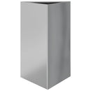 plantekasser 2stk. 50x43x75 cm trekantet galvaniseret stål sort