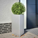 plantekasser 2stk. 50x43x75 cm trekantet galvaniseret stål sort