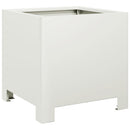 plantekasse 30x30x30 cm stål hvid