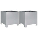 plantekrukker 2 stk. 30x30x30 cm galvaniseret stål