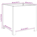 plantekrukke 40x40x40 cm galvaniseret stål