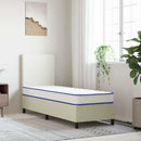 madras 70x200x17 cm blød memoryskum hvid