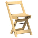 spisebordsstole 4 stk. Corona foldbare massivt fyrretræ brun