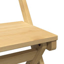spisebordsstole 4 stk. Corona foldbare massivt fyrretræ brun