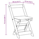 spisebordsstole 4 stk. Corona foldbare massivt fyrretræ brun