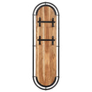 væghængte knagerækker 2 stk. 4 knager massivt akacietræ