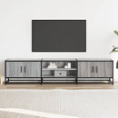 tv-bord 180x35x41 cm konstrueret træ grå sonoma-eg