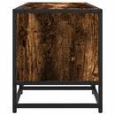 tv-bord 210x35x41 cm konstrueret træ røget egetræsfarve
