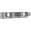 tv-bord 210x35x41 cm konstrueret træ grå sonoma-eg