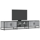 tv-bord 210x35x41 cm konstrueret træ grå sonoma-eg