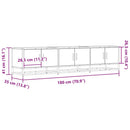 tv-bord 180x35x41 cm konstrueret træ sonoma-eg