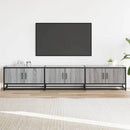tv-bord 210x35x41 cm konstrueret træ grå sonoma-eg