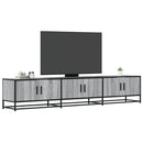 tv-bord 210x35x41 cm konstrueret træ grå sonoma-eg