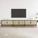 tv-bord 240x35x41 cm konstrueret træ sonoma-eg
