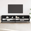 tv-bord 180,5x40x46 cm konstrueret træ sort
