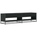 tv-bord 180,5x40x46 cm konstrueret træ sort