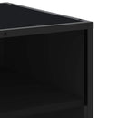 tv-bord 180,5x40x46 cm konstrueret træ sort