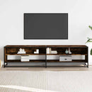 tv-bord 180,5x40x46 cm konstrueret træ røget egetræsfarve