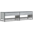 tv-skab 180,5x40x46 cm konstrueret træ grå sonoma-eg
