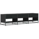 tv-bord 180x40x46 cm konstrueret træ sort